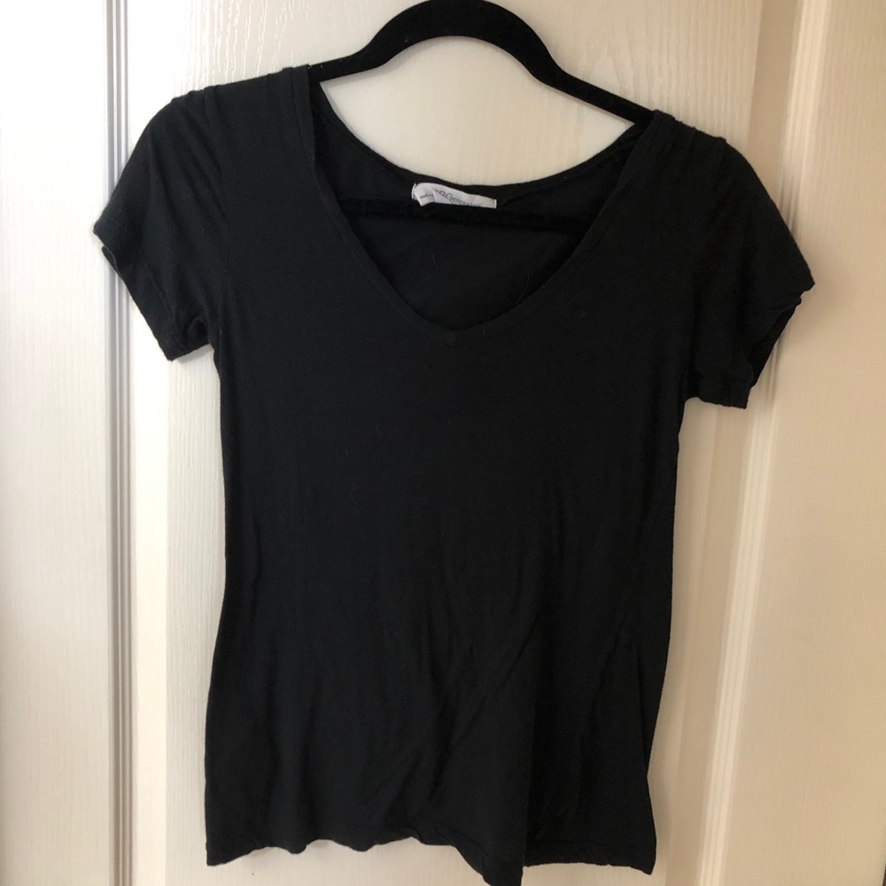 Black BCBG v neck top